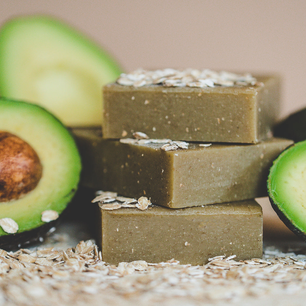 Natural Soap: Avocado Ginger Oatmeal