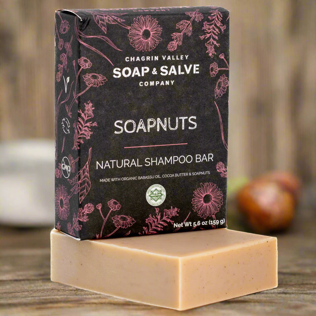 クオリアBody Soap Organic Shampoo Treatment Shampoo Bar: Soapnuts Shampoo – Chagrin Valley Soap & Salve