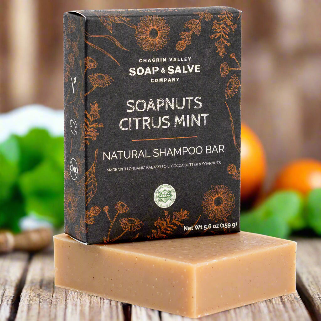 Natural Shampoo Bar - SoapnutsCiytus Mint