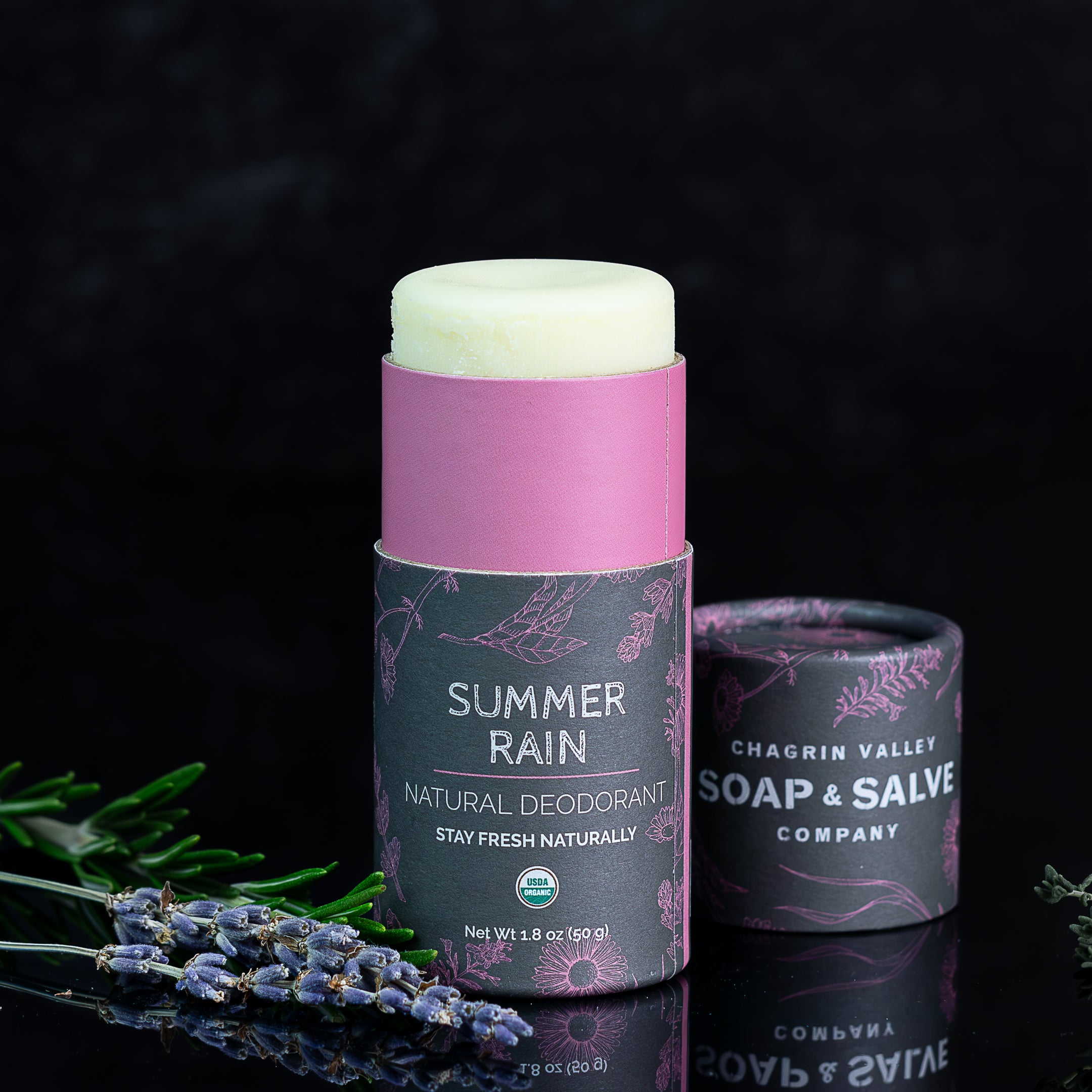 earth science natural deodorant tea tree lavender Deodorant: Stick Summer Rain – Chagrin Valley Soap & Salve