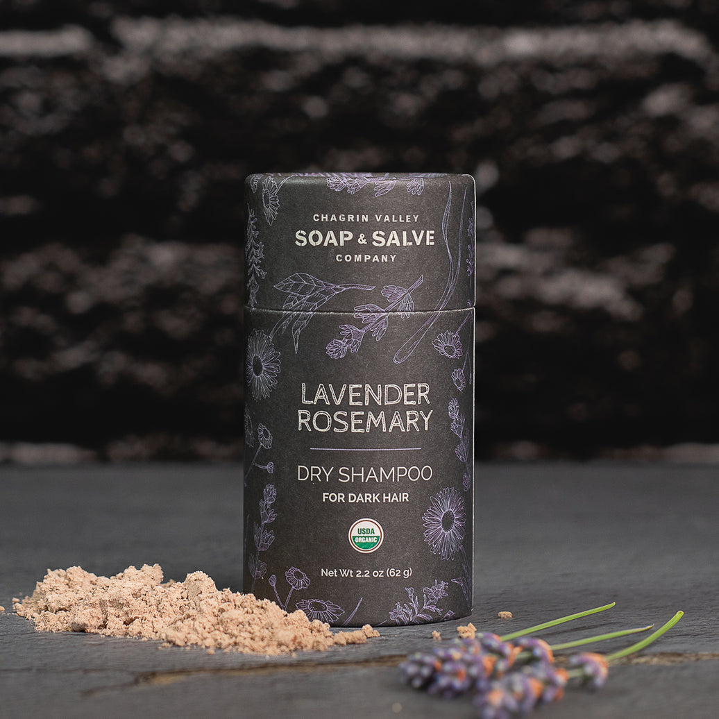 Organic Dry Hair Shampoo For Dark Hair Lavender Rosemary Scent