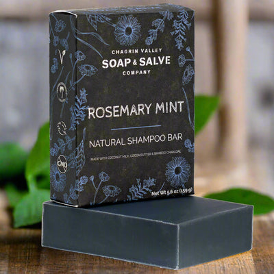 Organic Rosemary Mint Charcoal Shampoo Bar
