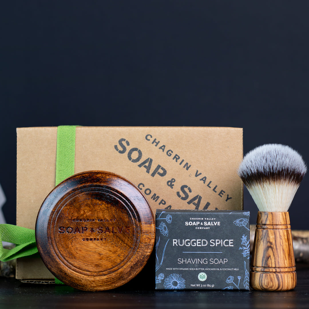 Gift: Wood Shaving Gift Set – Chagrin Valley Soap & Salve