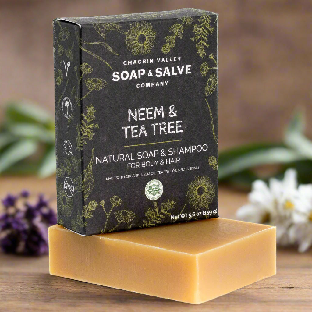 does tea tree oil and lavender stop hair growth Neem & Tea Tree Body & Hair Shampoo – Chagrin Valley Soap & Salve