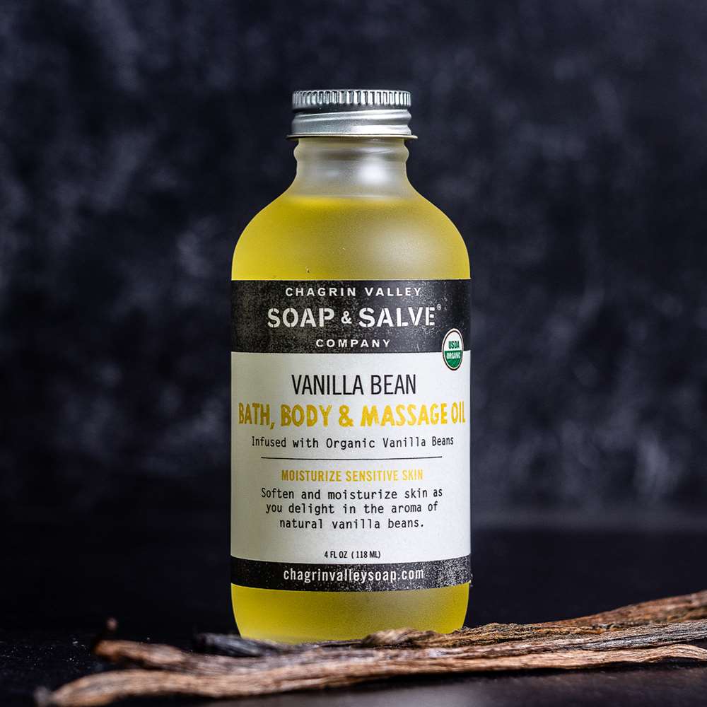 Chagrin Valley Soap and Salve Vanilla Bean Bath, Body & Massage Oil