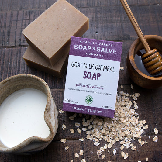 Natural Organic Goat Milk Oatmeal and Honey Soap