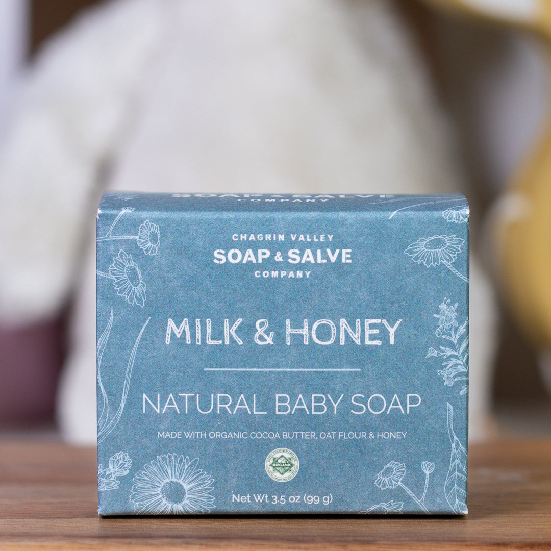 Jabón natural: Jabón de leche y miel para bebés