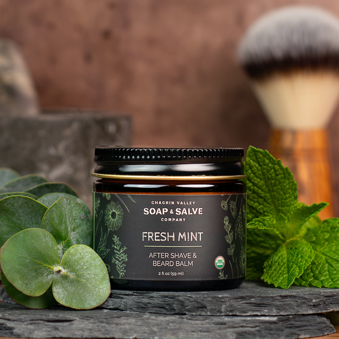 Bálsamo para después del afeitado y barba: Menta fresca