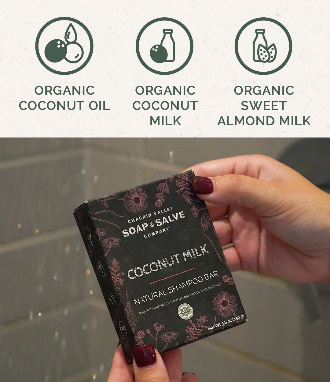 Barra de champú: Leche de coco