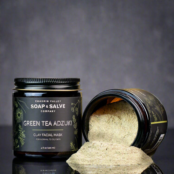Face Clay Mask: Green Tea & Adzuki – Chagrin Valley Soap & Salve