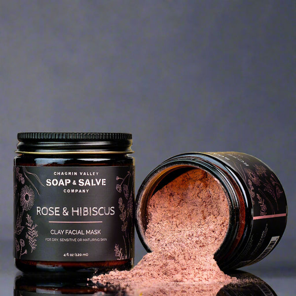 Clay Face Mask: Rose & Hibiscus – Chagrin Valley Soap & Salve