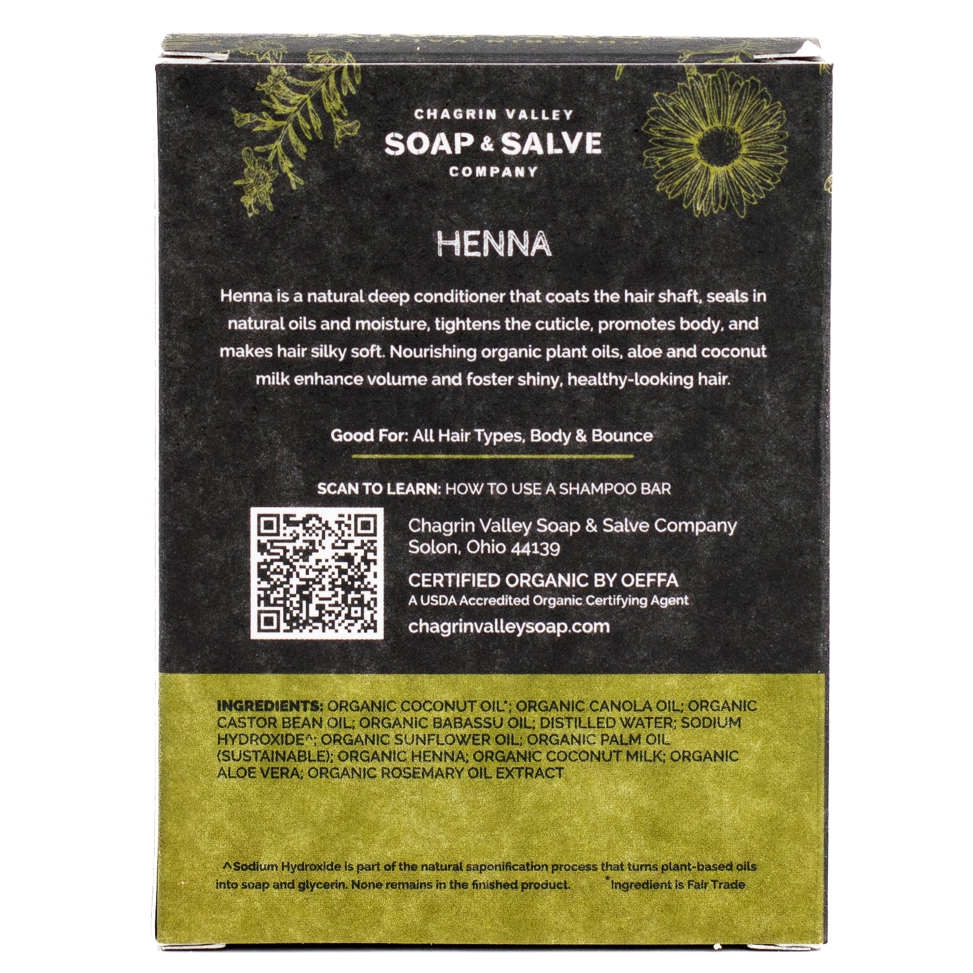 Shampoo Bar: Henna – Chagrin Valley Soap & Salve