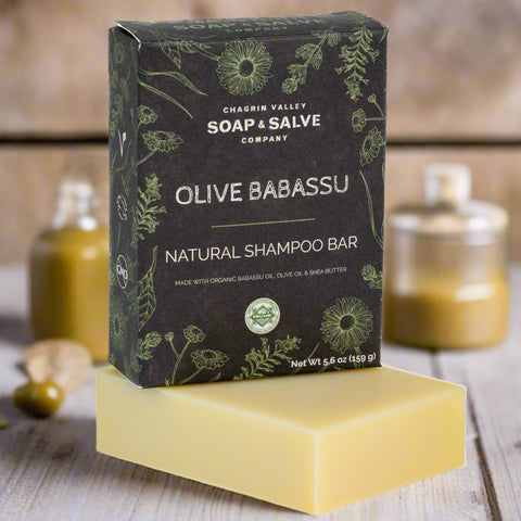 Shampoo Bar: Olive Babassu – Chagrin Valley Soap Salve