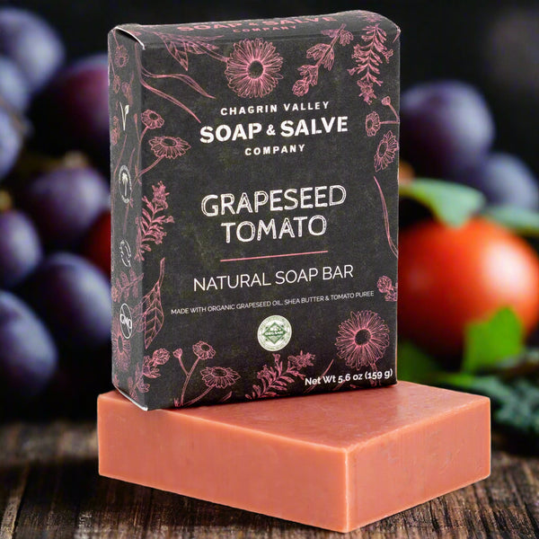 Natural Soap Bar - Grapseed Tomato