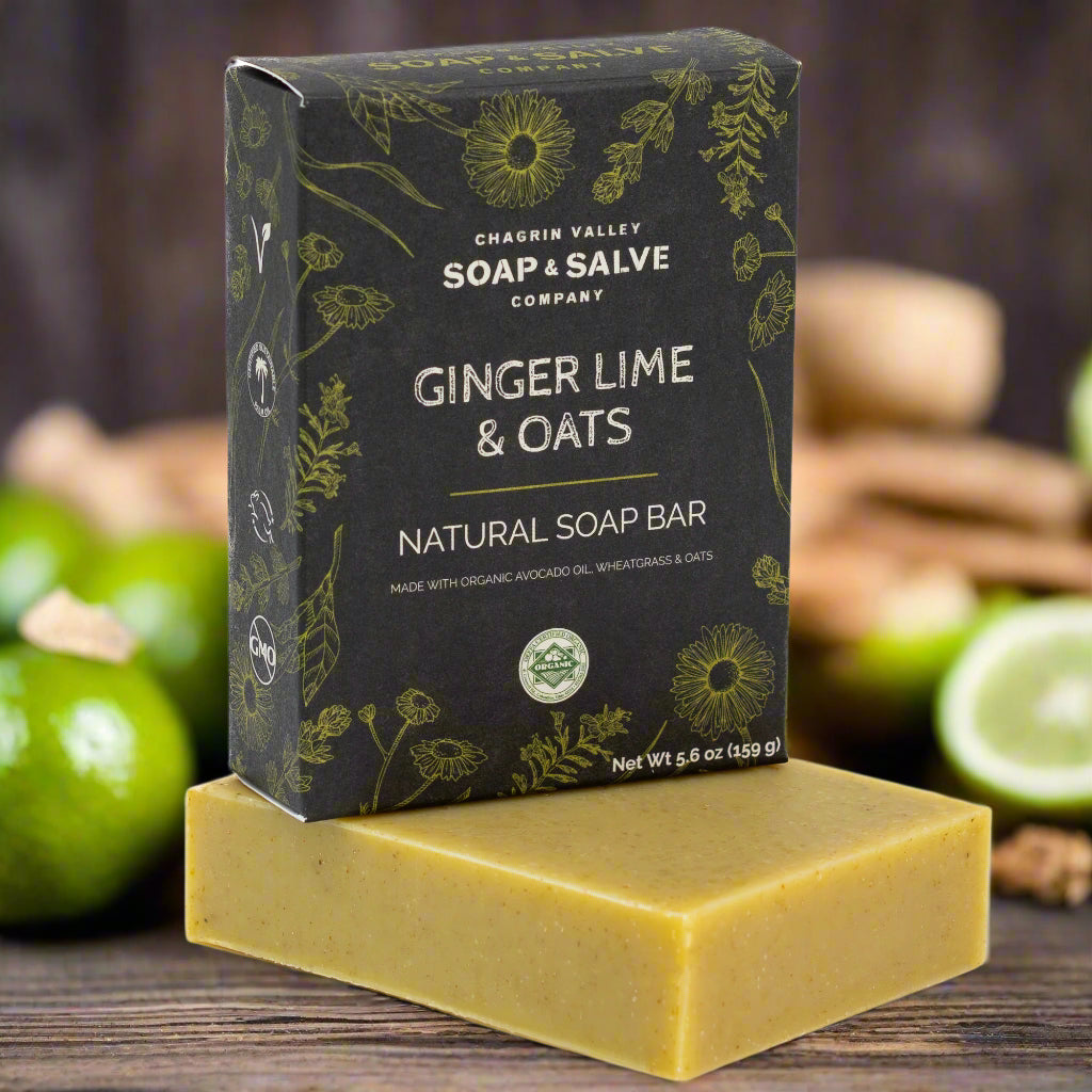 Natural Soap Bar - Ginger Lime and Oats