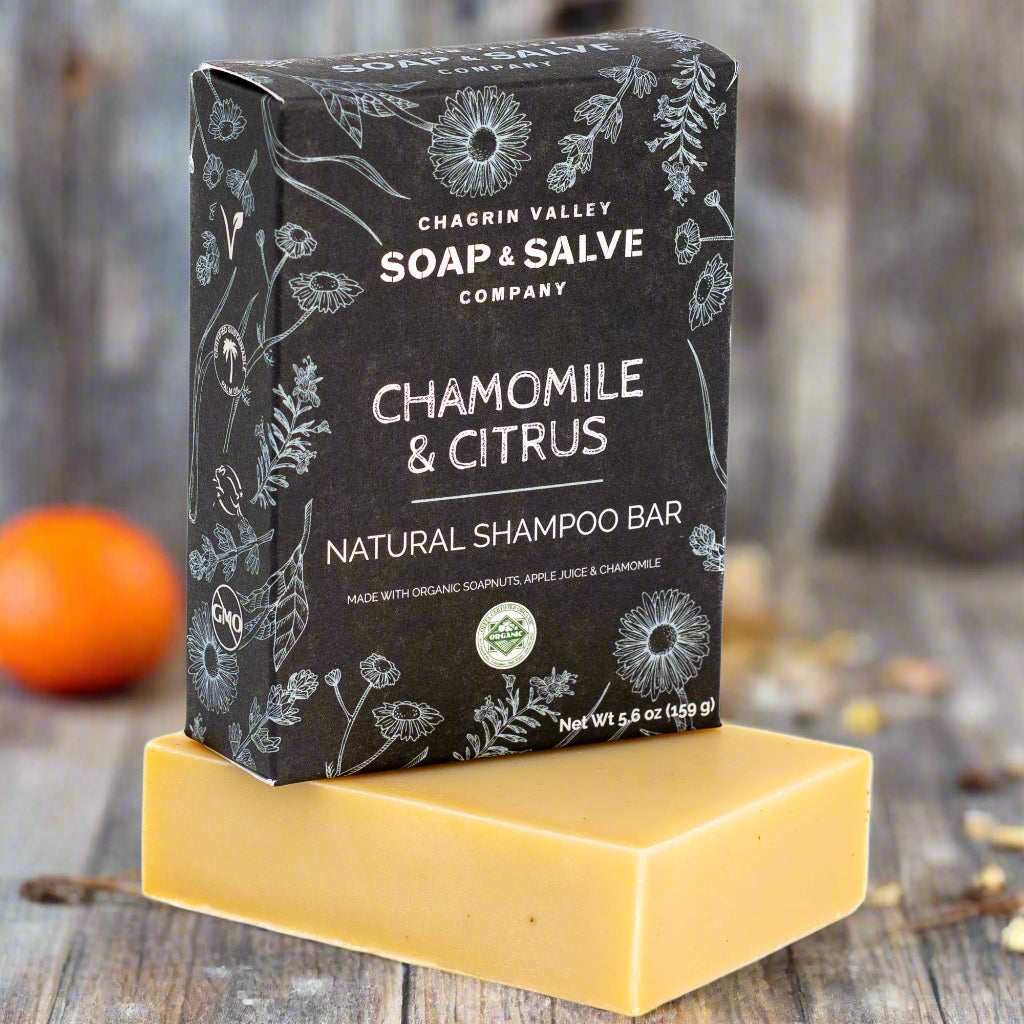 Organic Chamomile and Citrus Shampoo Bar