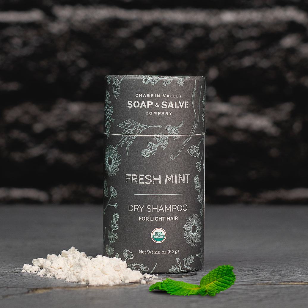 Organic Dry Hair Shampoo For Light Hair - Fresh Mint Scent