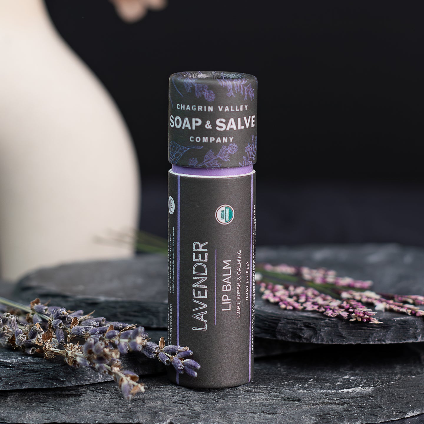 Bálsamo labial: barra de lavanda