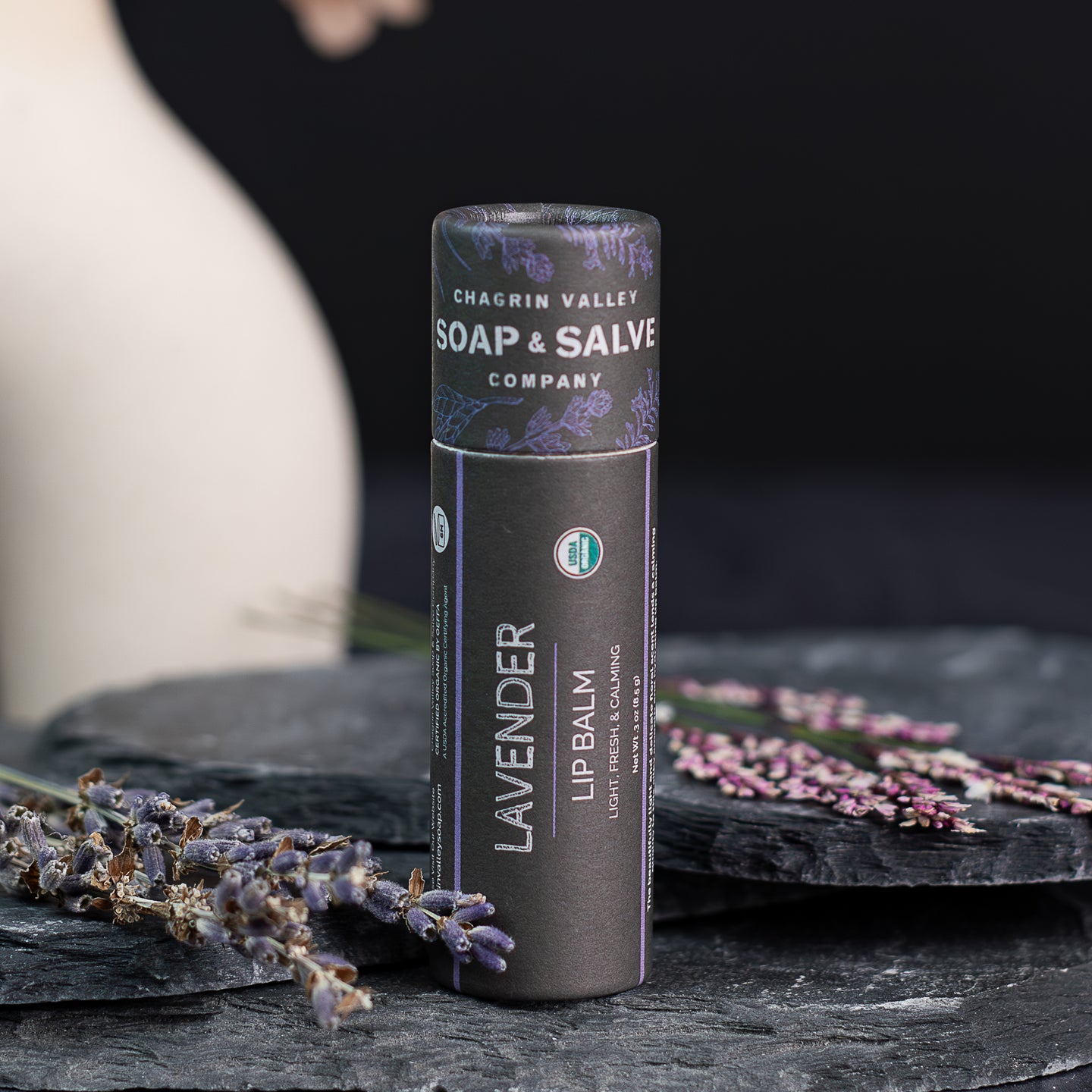 Bálsamo labial: barra de lavanda