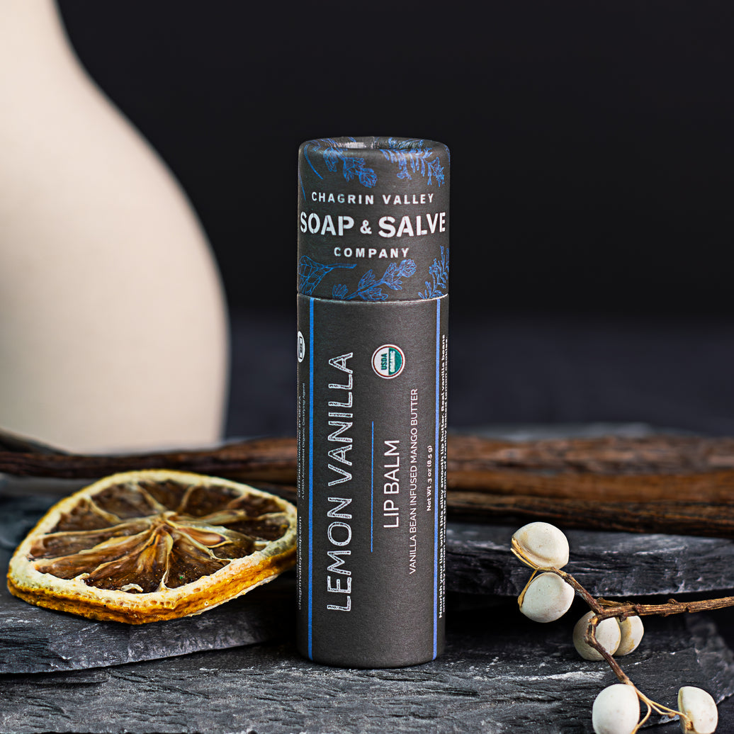 Lip Balm: Lemon Vanilla Stick – Chagrin Valley Soap & Salve