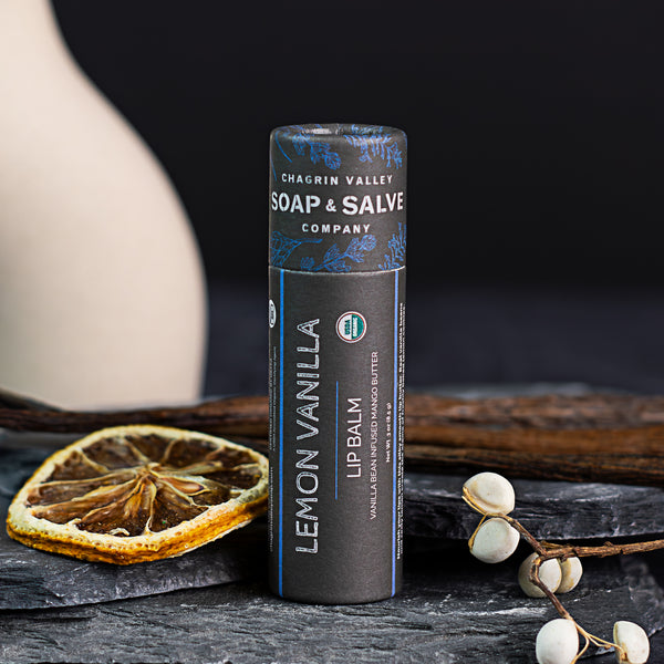 Bálsamo labial: barra de vainilla y limón