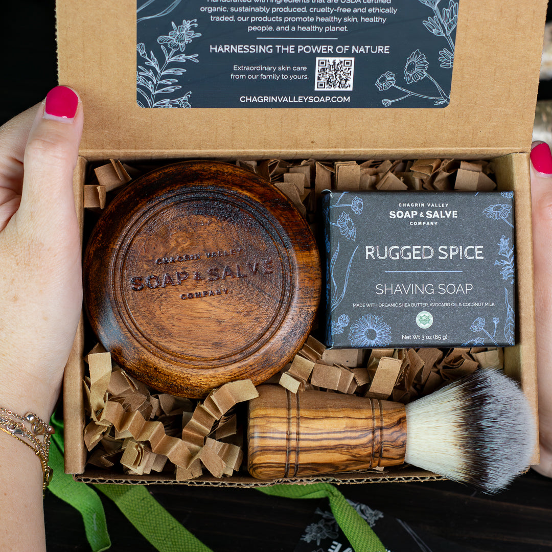 Gift: Wood Shaving Gift Set – Chagrin Valley Soap & Salve