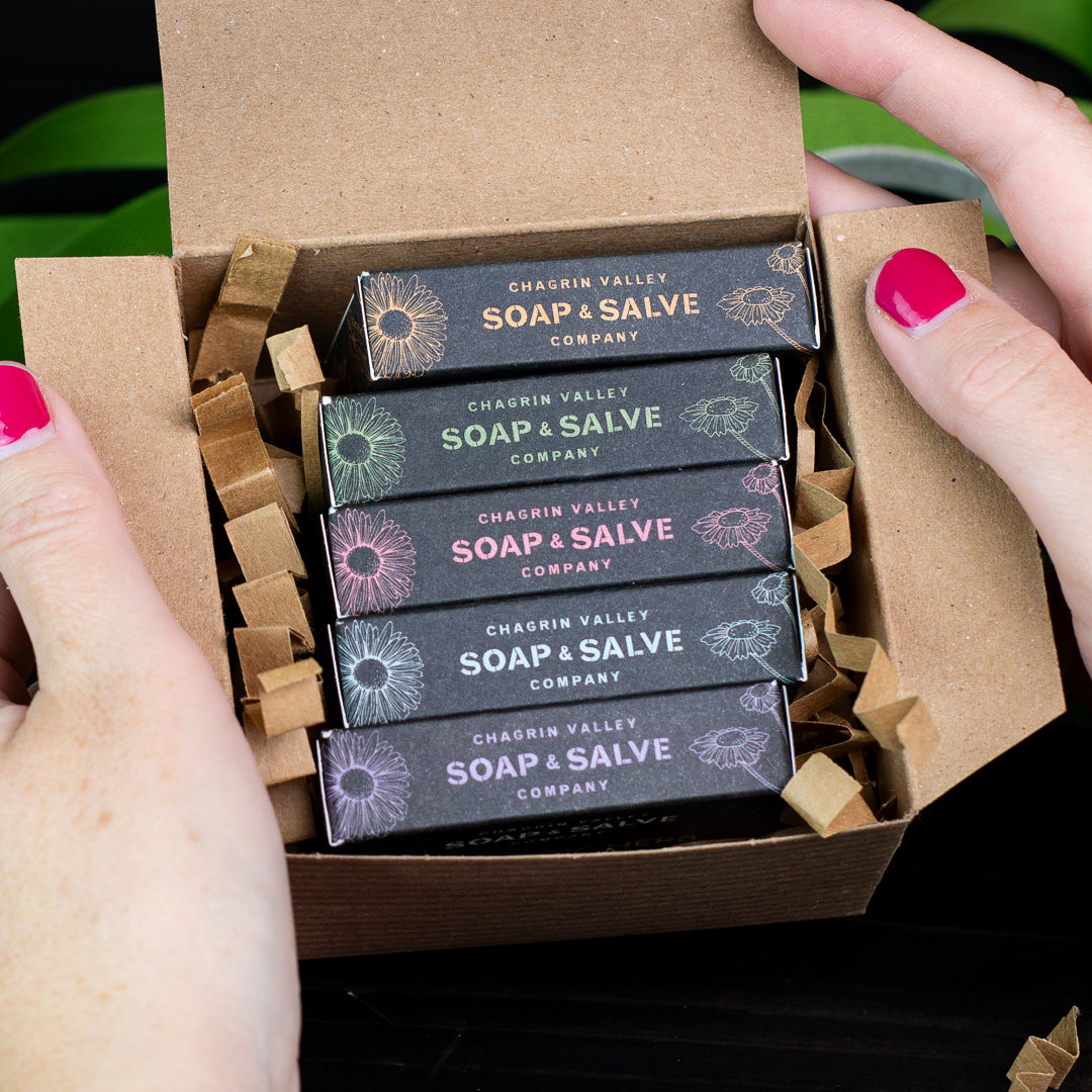 Gift: Shampoo Sampler 5-Bar Box – Chagrin Valley Soap & Salve