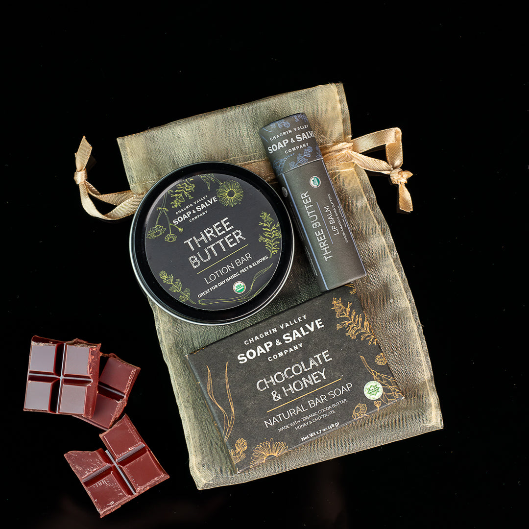 エバウィッシュ　sq　Soap & Get Lotion セット 100g Gift: Soap-Lip Balm-Lotion Bar – Chagrin Valley Soap & Salve