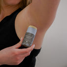 Woodland Breeze Deodorant Stick in use