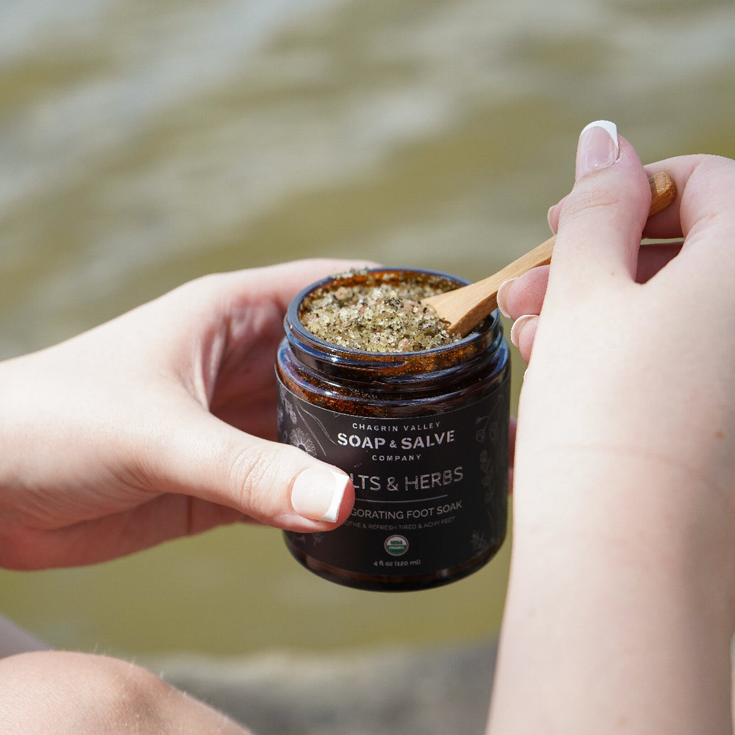 Organic Foot Soaking Salts - Natural Skincare for feet