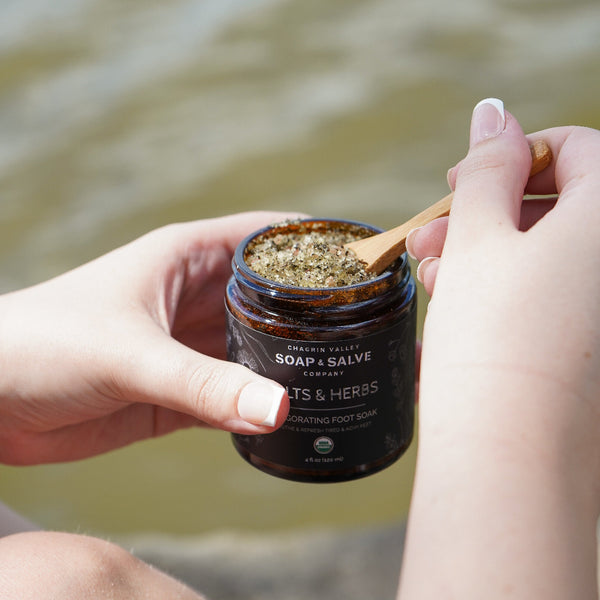 Organic Foot Soaking Salts - Natural Skincare for feet