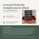 Shea Rose Clay soap ingredients: shea & mango butters, French pink clay, rose petals & hips, full list