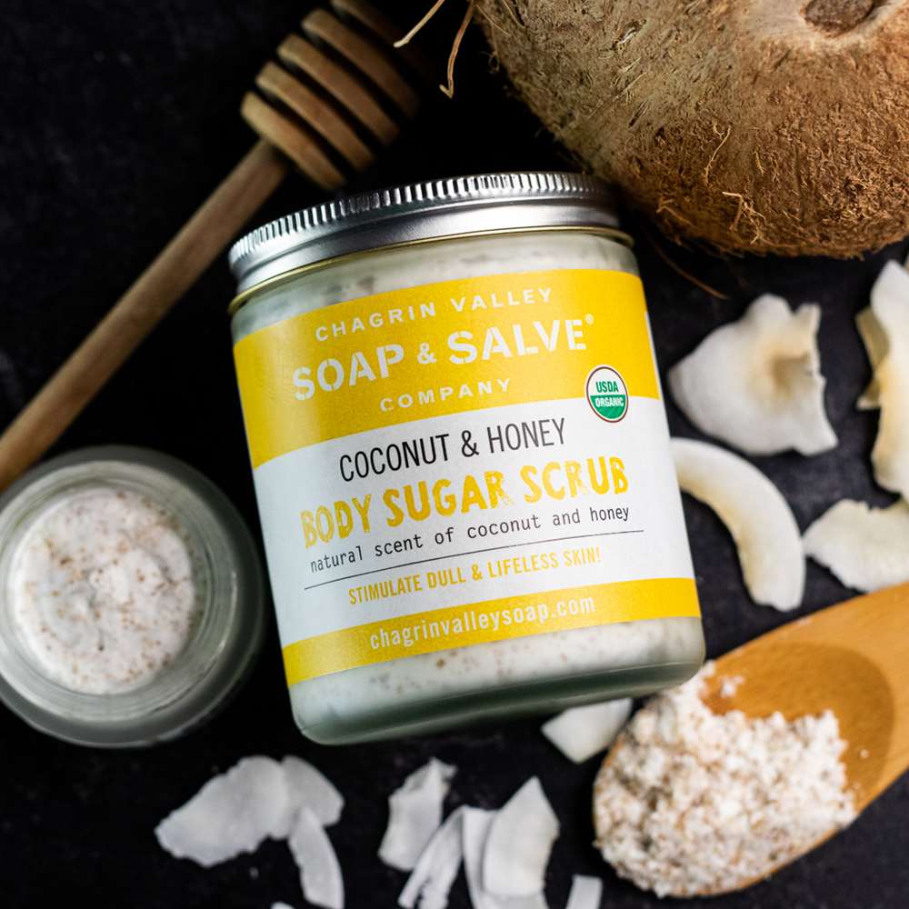 Body Sugar Scrub: Coconut & Honey