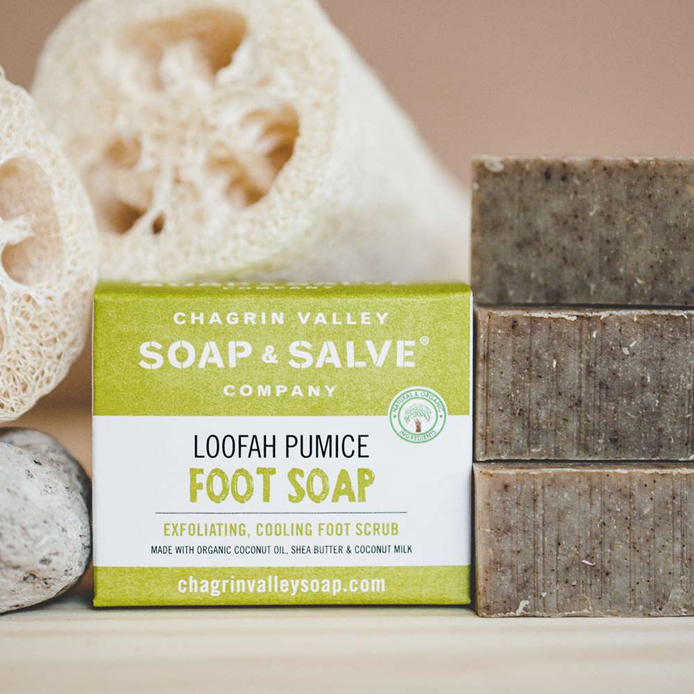 Natural Soap: Loofah Pumice Foot Scrub – Chagrin Valley Soap & Salve