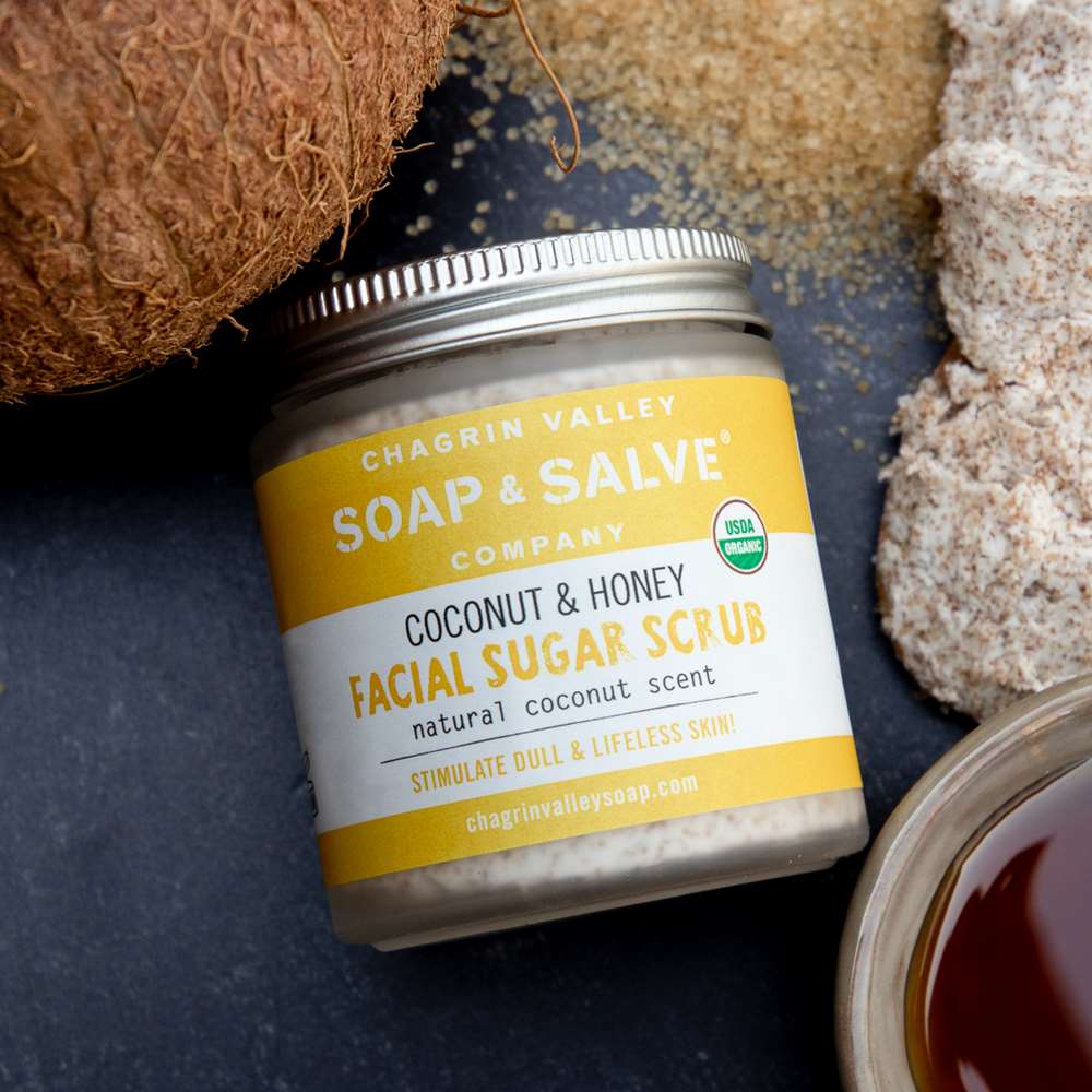 Facial Sugar Scrub: Coconut & Honey