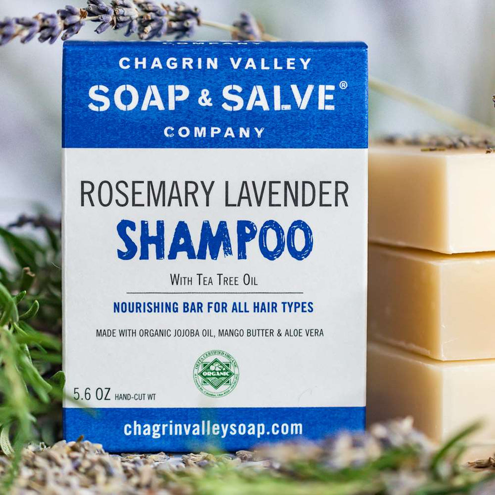 Shampoo Bar Rosemary Lavender Chagrin Valley Soap & Salve