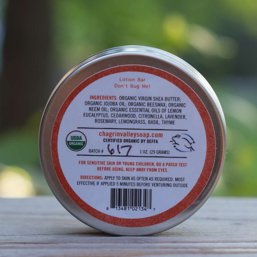 Don't Bug Me! Natural Bug Repellent Lotion Bar