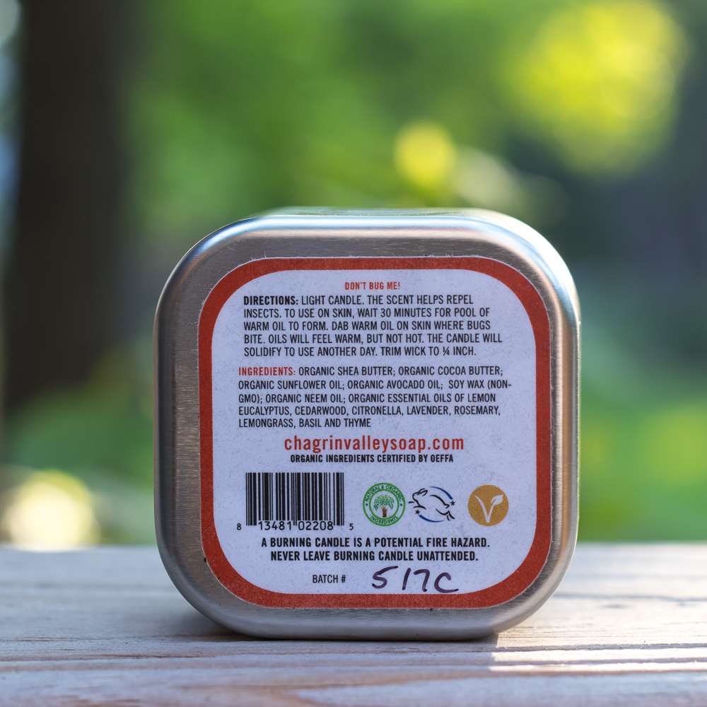 Don't Bug Me! Natural Insect Repellent Candle