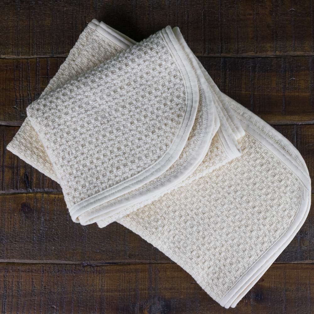 Organic Cotton Face Towels - 100% USDA Certified Organic Cotton