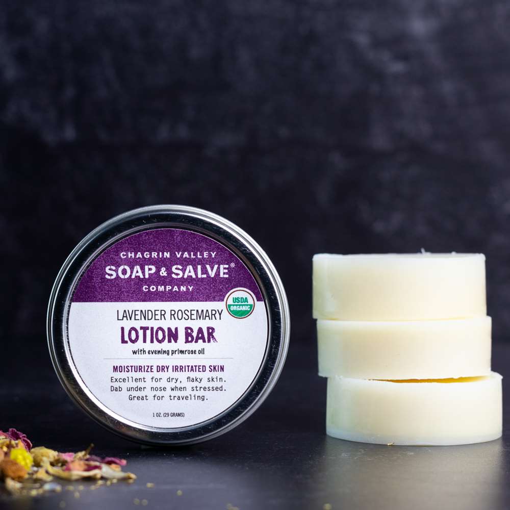 Lotion Bar with Metal Tin / Coconut