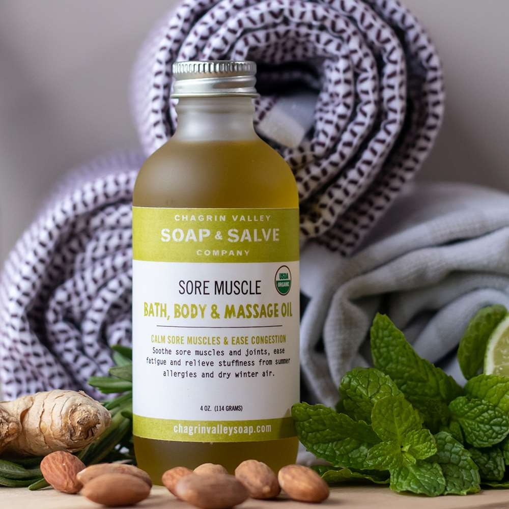 Bath and Body Oil: Sore Muscle Congestion Blend