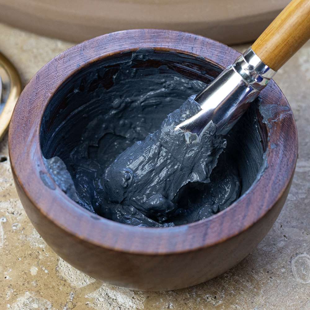 Clay Face Mask Wooden Bowl